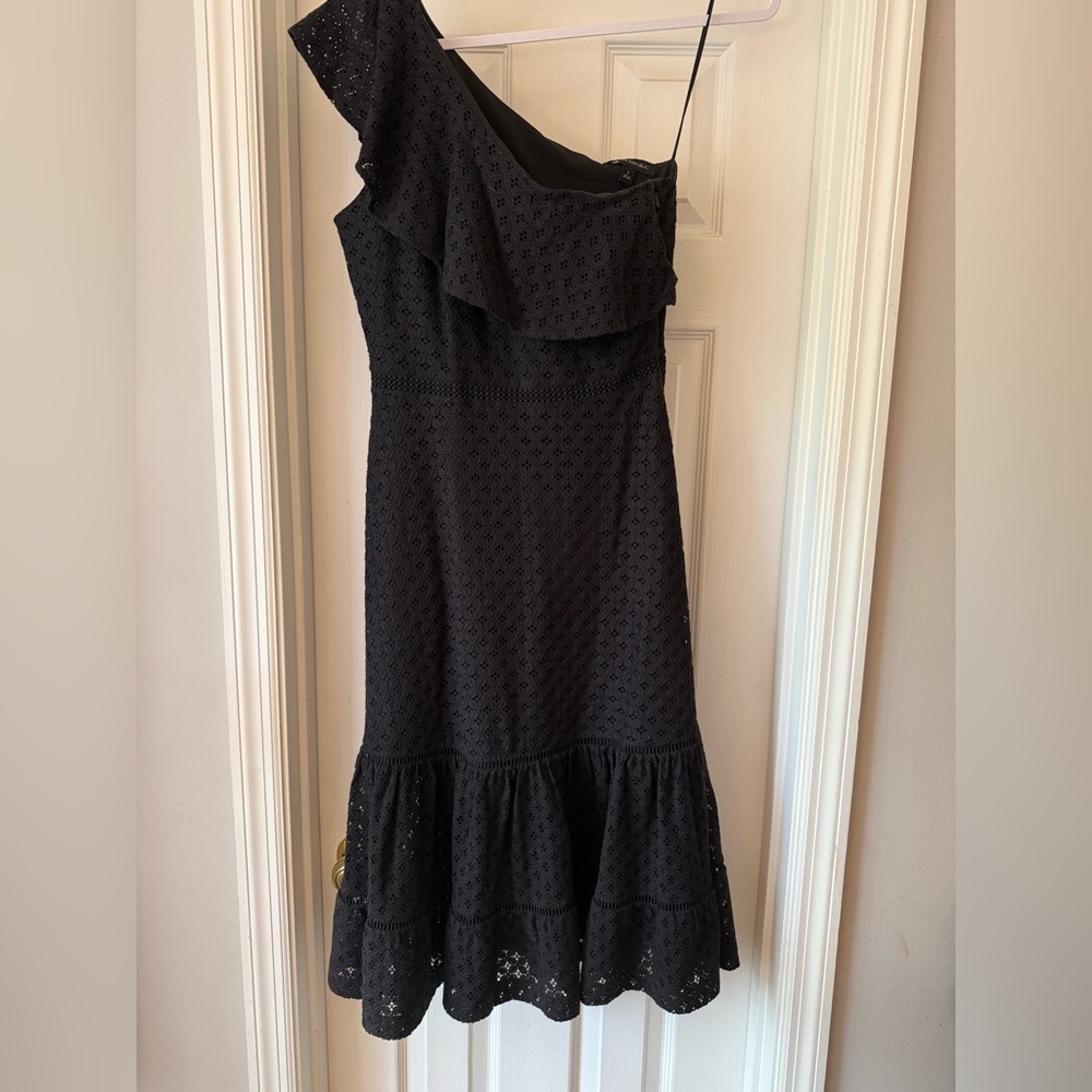 Banana Republic Black One Shoulder Sundress Cocktail